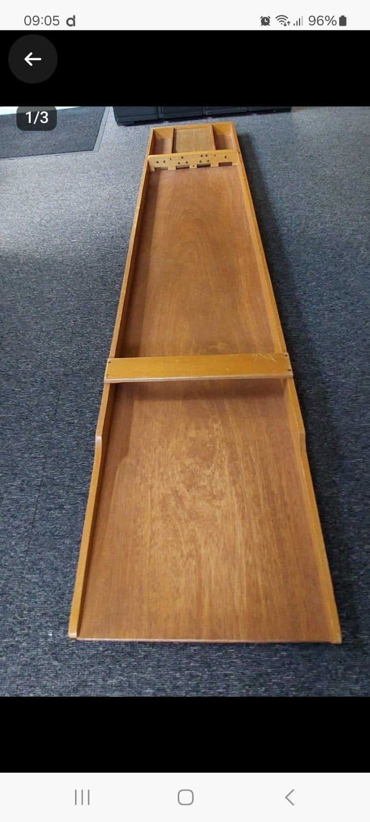 Vintage houten sjoelbak, Vijf spelers of meer, Ophalen, Gebruikt
