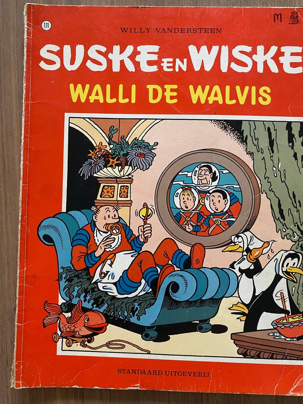 Suske en Wiske - Walli de Walvis (nr. 171) 1979, Eén stripboek, Ophalen of Verzenden, Gelezen