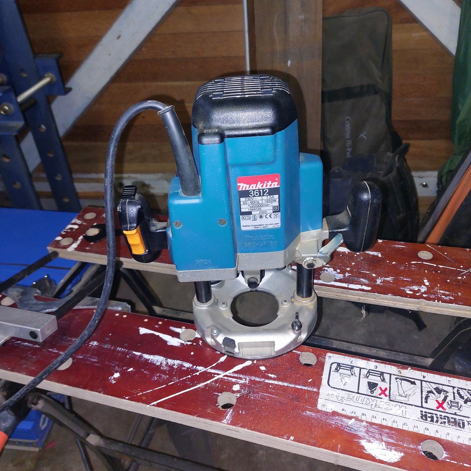 Makita 3612 Bovenfrees met spansleutel en handleiding, Ophalen, Gebruikt, Elektrisch, Makita