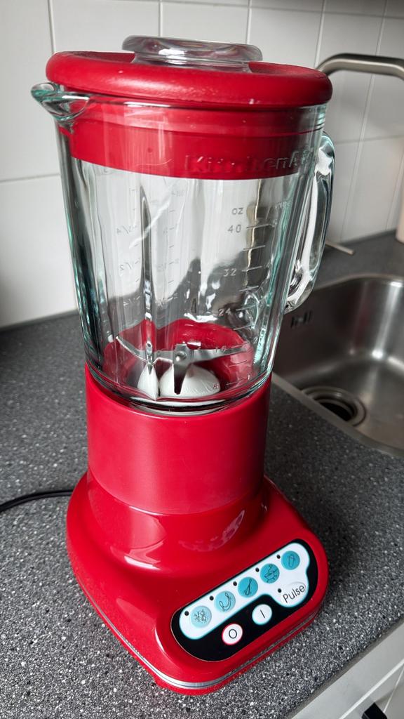 Kitchenaid Blender Rood, Witgoed en Apparatuur, Blenders, Ophalen, Gebruikt, Blender