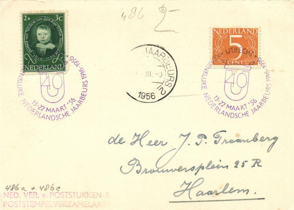 Poststempel Koninklijke Nederlandsche Jaarbeurs 1916-1956 -, Postzegels en Munten, Ophalen of Verzenden, Overige typen
