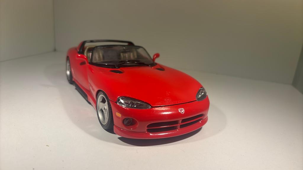 Dodge viper red Bburago 1.18, Ophalen of Verzenden, Bburago, A, A