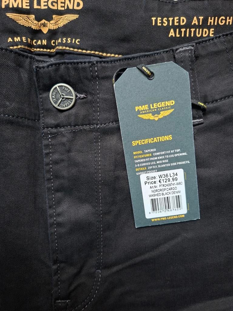 PME LEGEND Nordrop cargo maat W36 L34, Kleding | Heren, W36 - W38 (confectie 52/54), Zwart, Nieuw, Ophalen of Verzenden