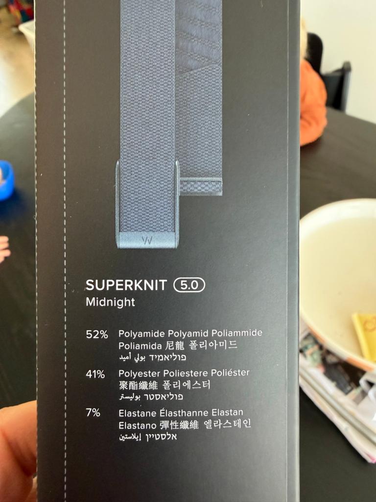 Whoop 5.0 bandje Superknit Midnight (nieuw), Blauw, IOS, Nieuw, Ophalen of Verzenden