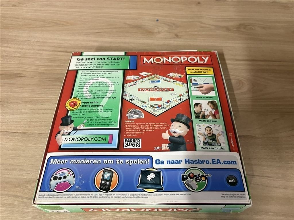 monopoly vierkant met geluksdobbelsteen [4148], Verzenden, Zo goed als nieuw