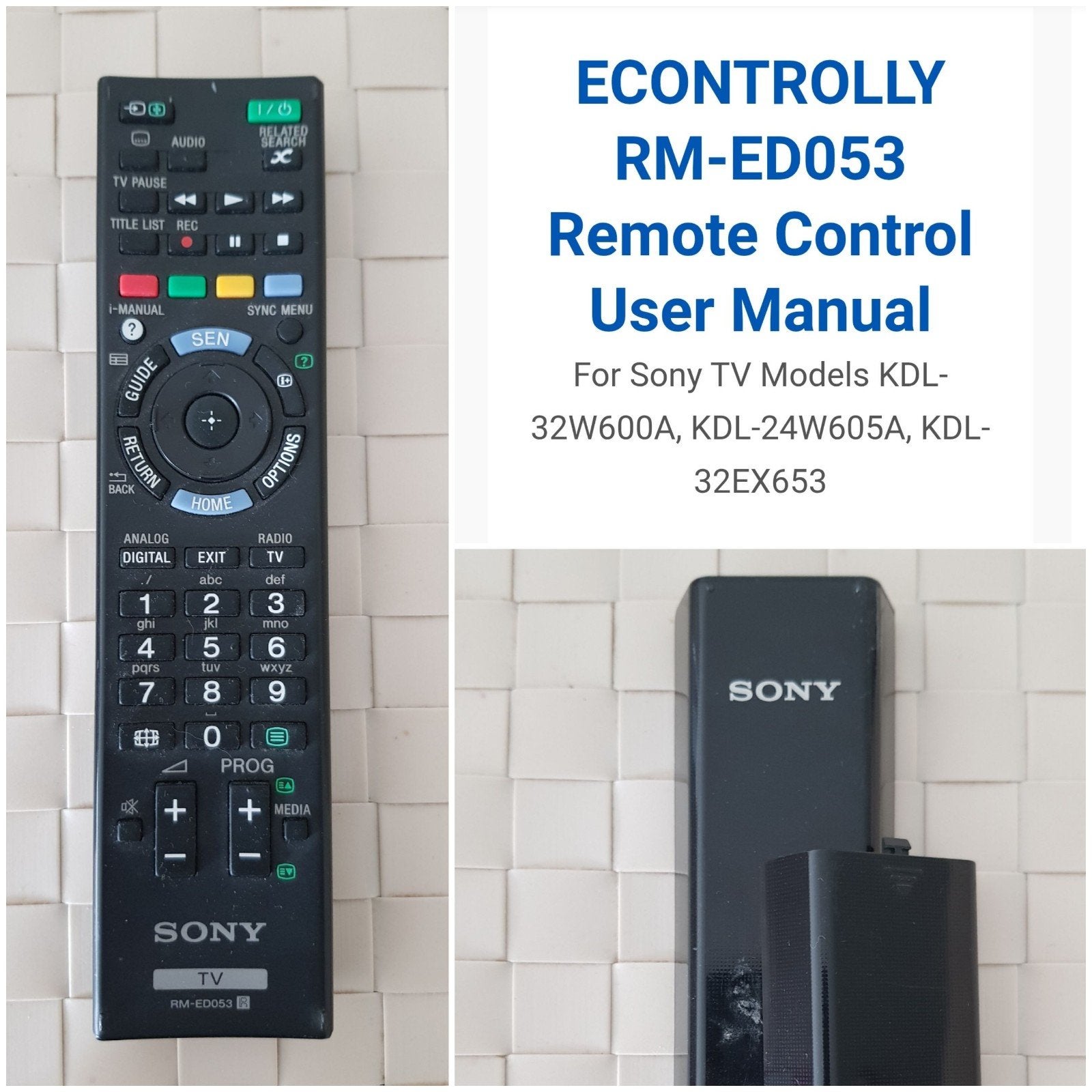 Sony remote control original RM-ED53, Ophalen of Verzenden, Zo goed als nieuw, Origineel, Tv