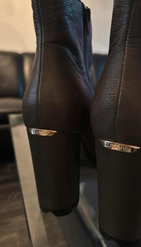 Liu Jo Enkellaarsjes maat 41 / Echt leder, Kleding | Dames, Legging, Maat 36/38 (S), Bruin, Ophalen of Verzenden