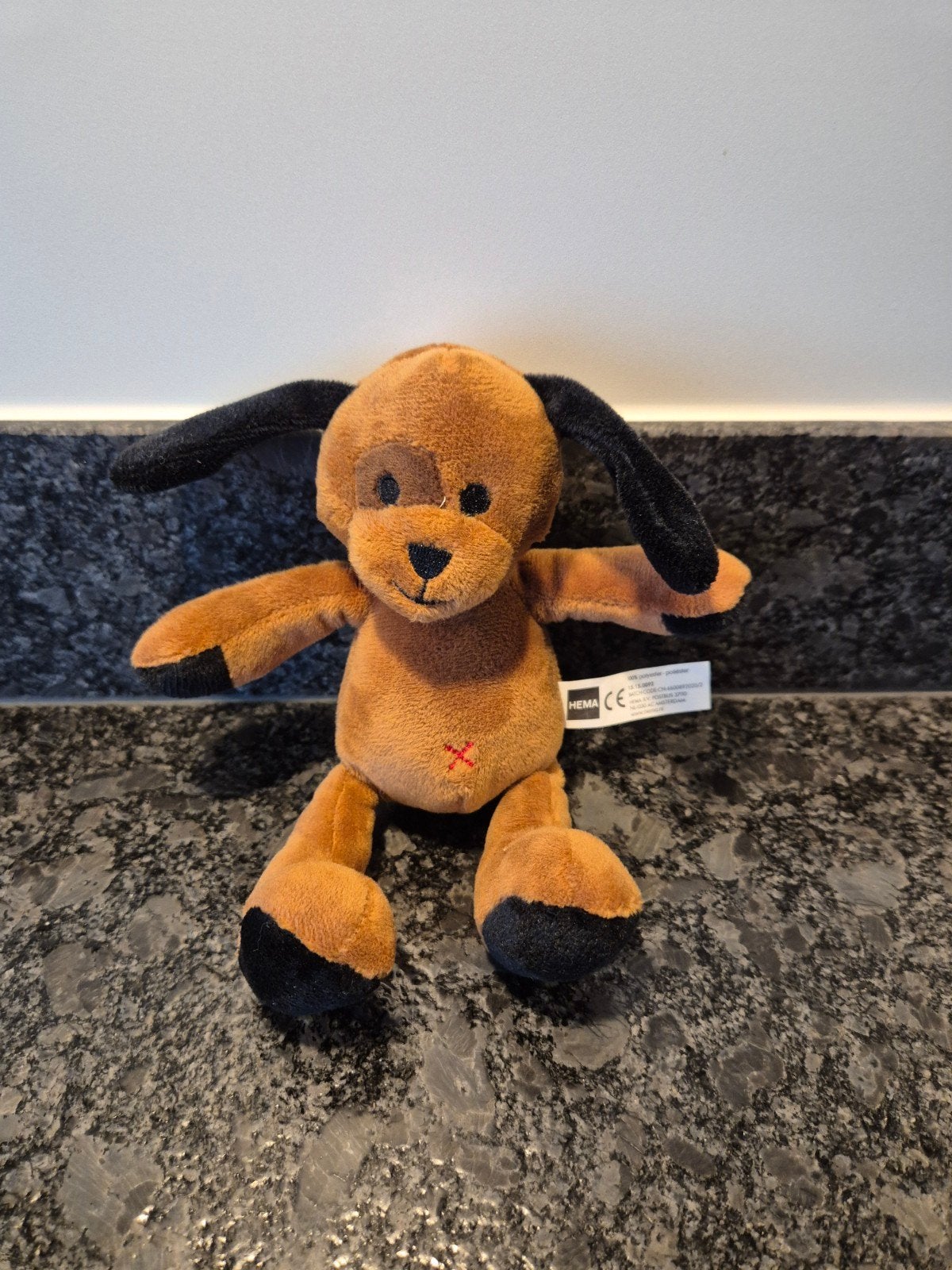 HEMA  - Knuffel Hond, Ophalen of Verzenden, Zo goed als nieuw, Hond