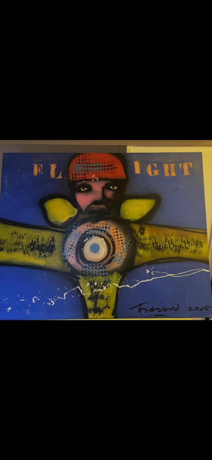 Mooi gaaf schilderij van Fabian, Ophalen of Verzenden