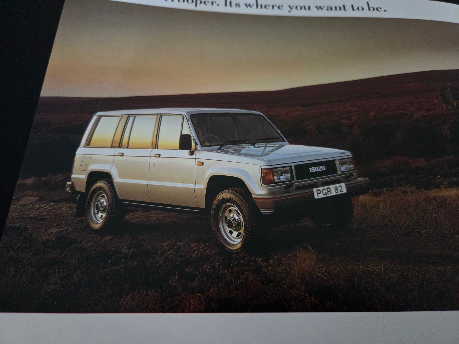 Brochure Isuzu Trooper UK, Ophalen of Verzenden, Zo goed als nieuw, Overige merken