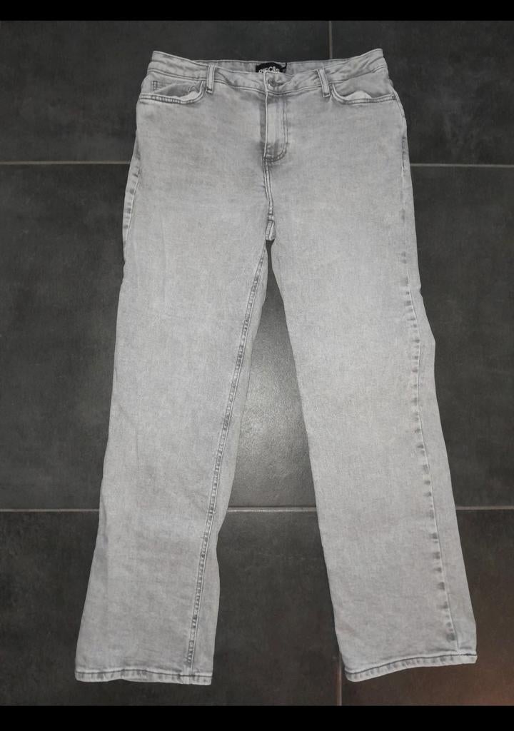 Pieces Wide Leg Jeans maat 33x32 XL, Ophalen of Verzenden, Zo goed als nieuw, W33 - W36 (confectie 42/44), Grijs