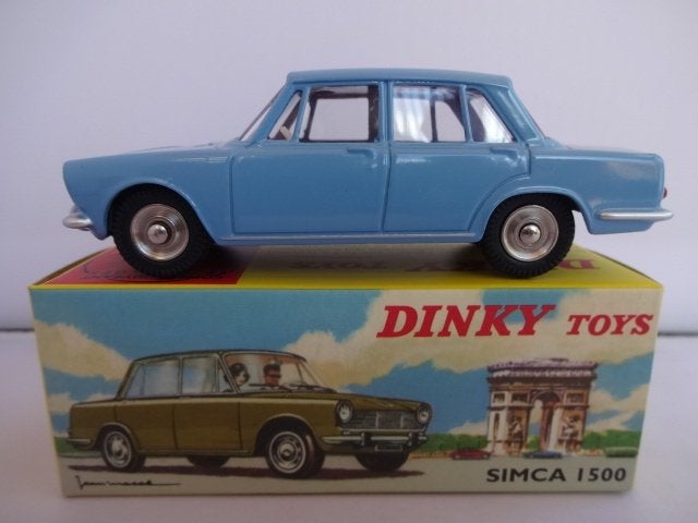 Simca 1500 licht blauw nr: 523 van Dinky Toys schaal 1:43, Hobby en Vrije tijd, Ophalen of Verzenden, Nieuw, Auto, Dinky Toys