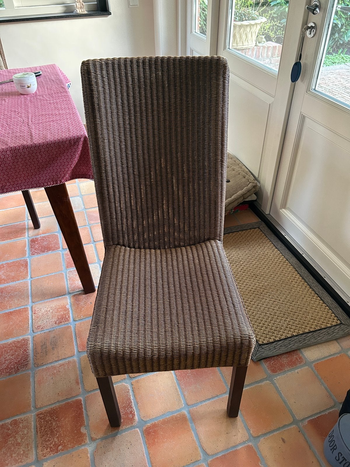 Loyd Loom eetkamerstoelen, Bruin, Riet of Rotan, Ophalen of Verzenden, Vijf, Zes of meer stoelen