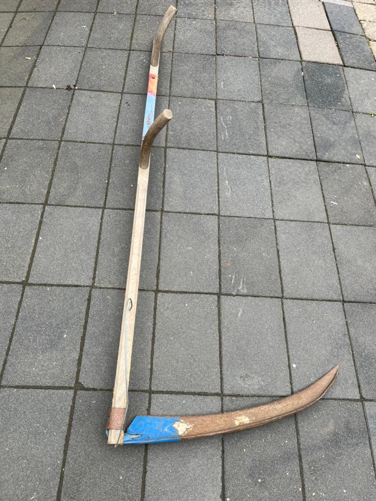 Antieke zeis  - Compleet., Tuin en Terras, Hand-tuingereedschap, Ophalen of Verzenden, Zo goed als nieuw