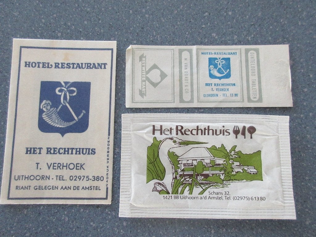 3 x Uithoorn, hotel-rest. Het Rechthuis, Verzenden, Nederland