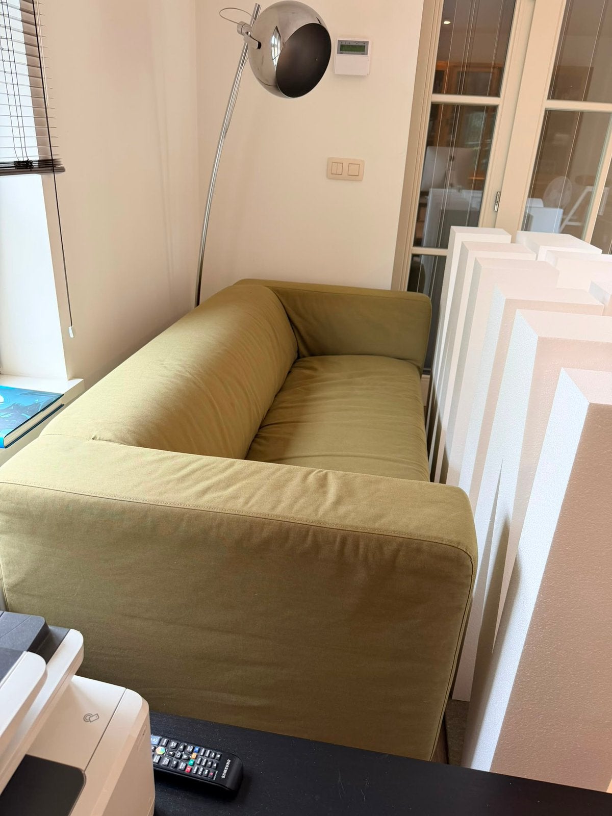 Klippan ikea bank, groene hoes., 150 tot 200 cm, Tweepersoons, 75 tot 100 cm, Ophalen of Verzenden