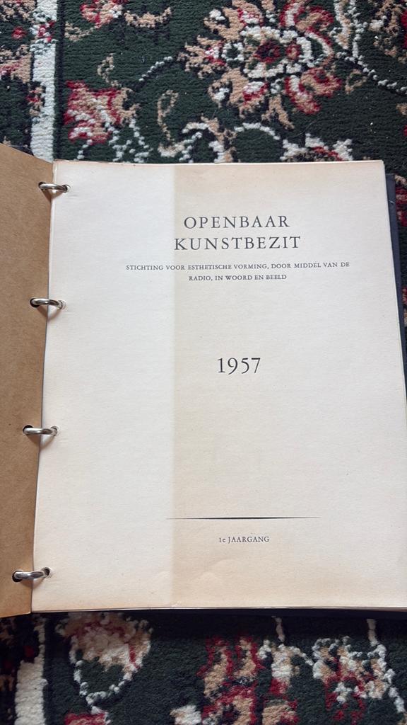Openbaar Kunstbezit 1957 - 1e Jaargang, Ophalen of Verzenden, Gelezen, Overige onderwerpen