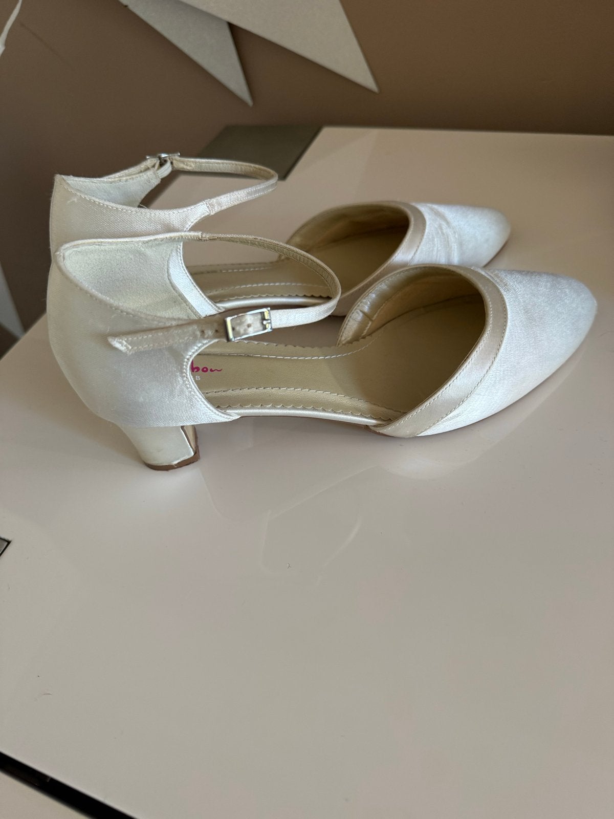 Rainbowclub Anika bruidsschoenen maat 40, Ophalen, Gedragen, Wit, Pumps