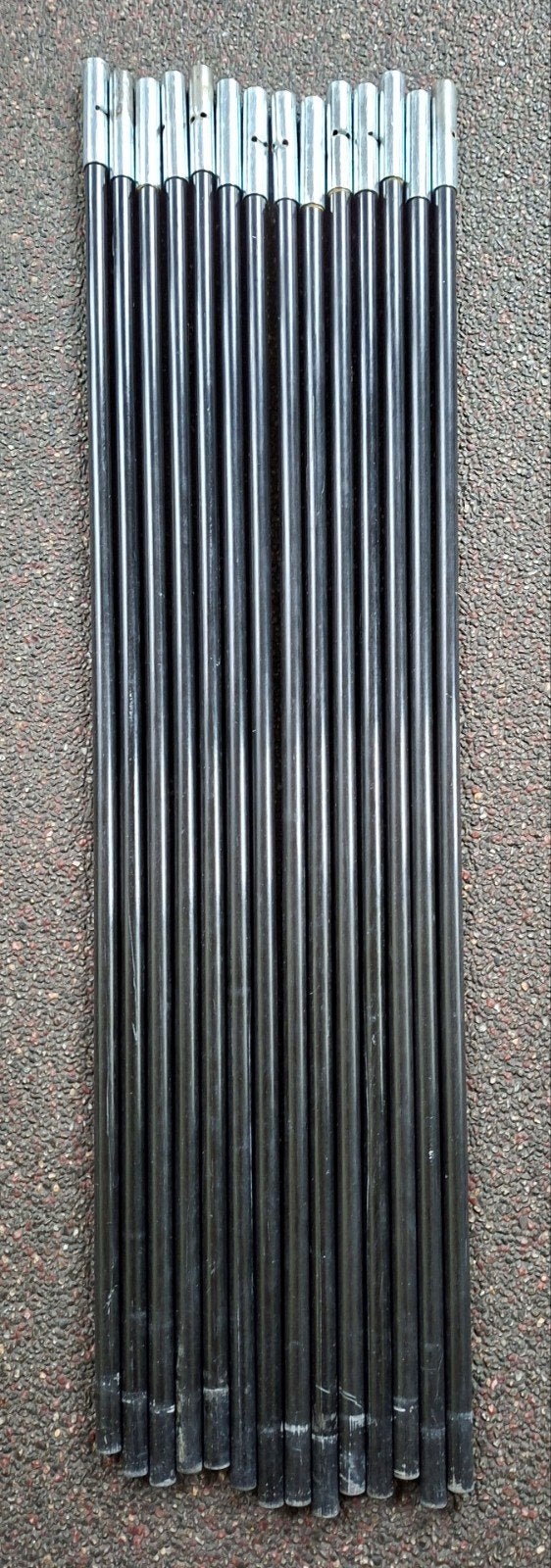 14 glasfiber tentstokken 11 mm doorsnede en 75 cm lang, Ophalen of Verzenden