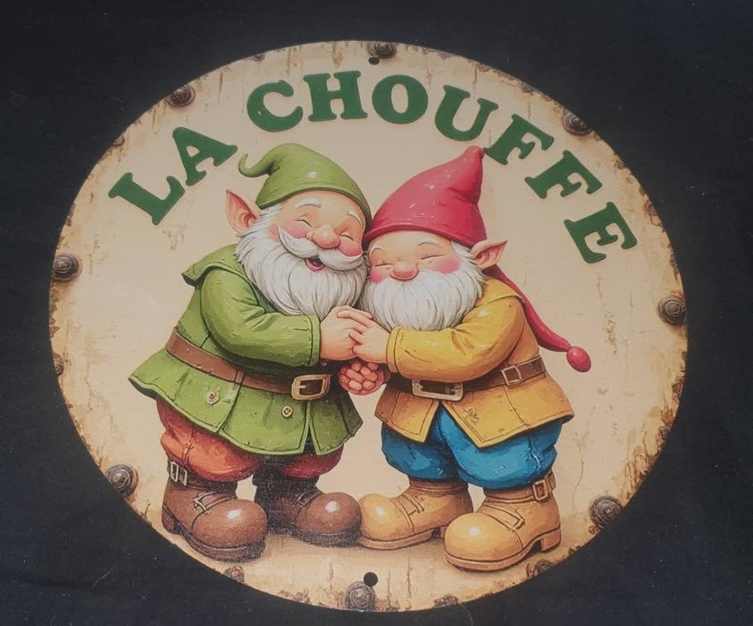 La Chouffe Kabouter Bord - 20 cm Diameter, Ophalen of Verzenden, Nieuw, Reclamebord, Plaat of Schild, Overige merken