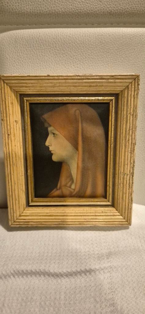Heilige Fabiola prent op zijde, Ophalen of Verzenden