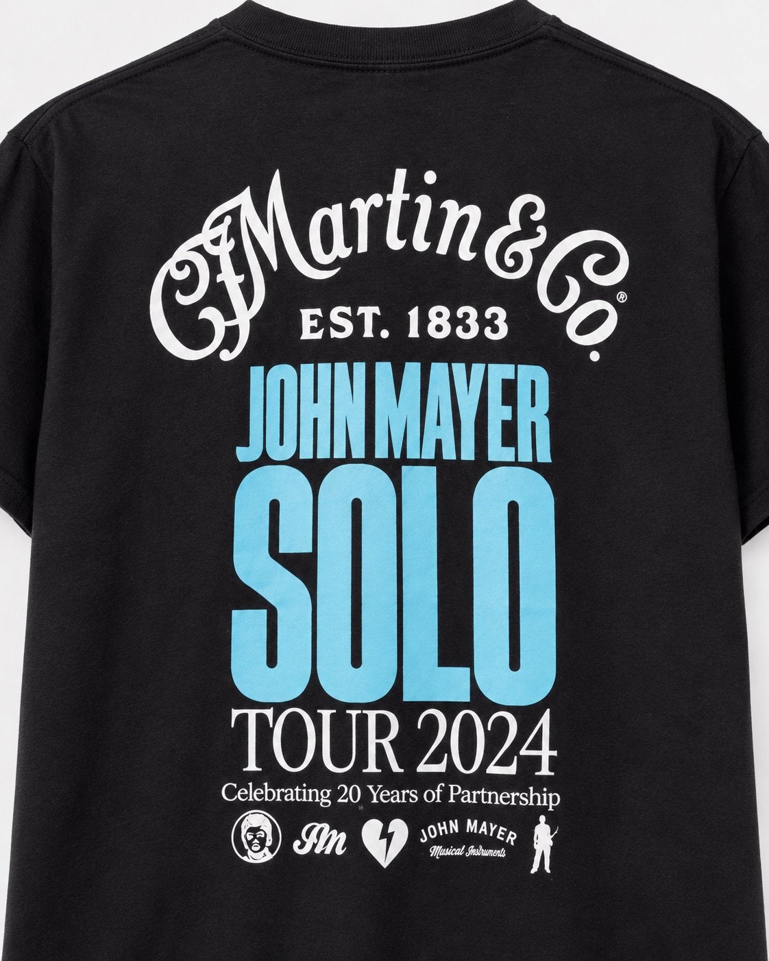 John Mayer Solo Tour 2024 – Exclusief tourshirt (maat M), Ophalen of Verzenden, Nieuw, Maat 48/50 (M), Zwart