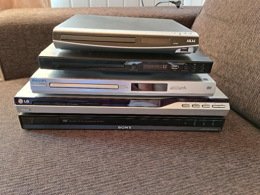 6 x Dvd speler (nu voor 30 euro), Ophalen, Gebruikt, Dvd-speler, Overige merken