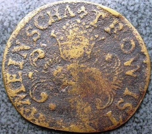Oude Neurenbergse rekenmunt. - Bodemvondst., Verzenden, Overige landen, Losse munt