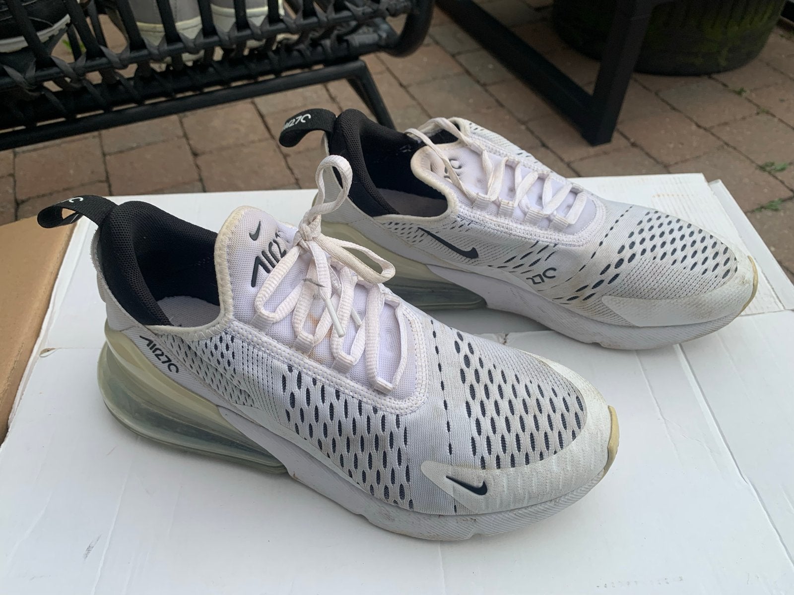 Nike Air Max 270 Sneakers - Maat 40, Ophalen of Verzenden, Gedragen, Wit, Sneakers of Gympen