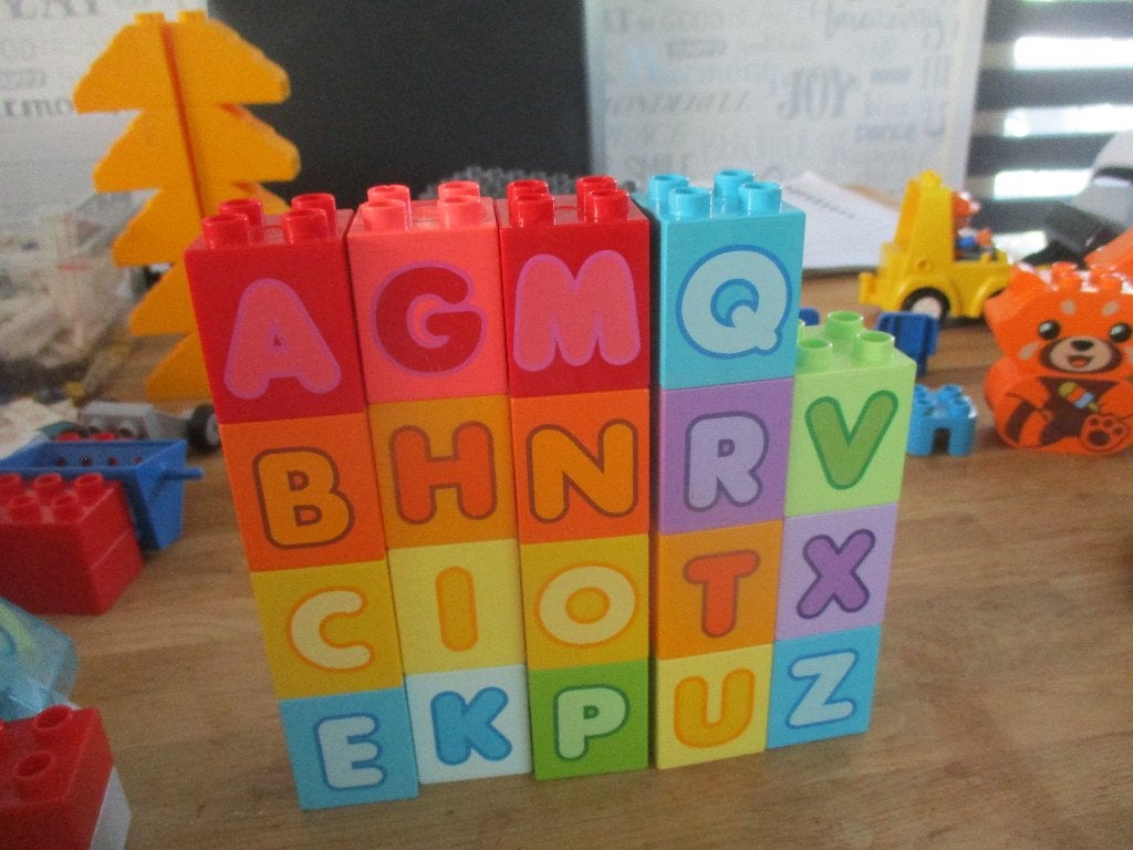 DUPLO DIVERSE ALFABETSTENEN, Overige thema's, Accessoire, Ophalen of Verzenden, Zo goed als nieuw