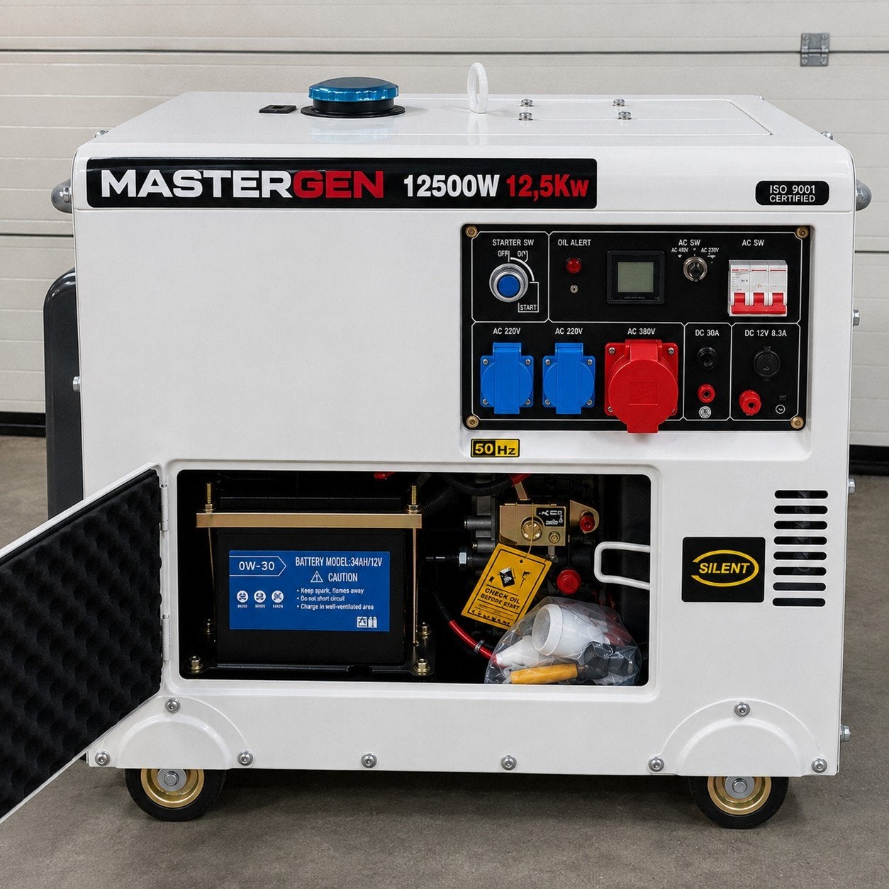 aggregaat/generator Diesel 12500w nieuw gratis bezorging, Dieselolie, Geluidgedempt, Nieuw, Ophalen of Verzenden