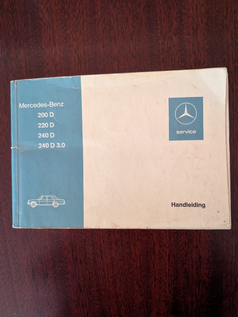 Mercedes W115 Diesel instructieboekje, Ophalen of Verzenden