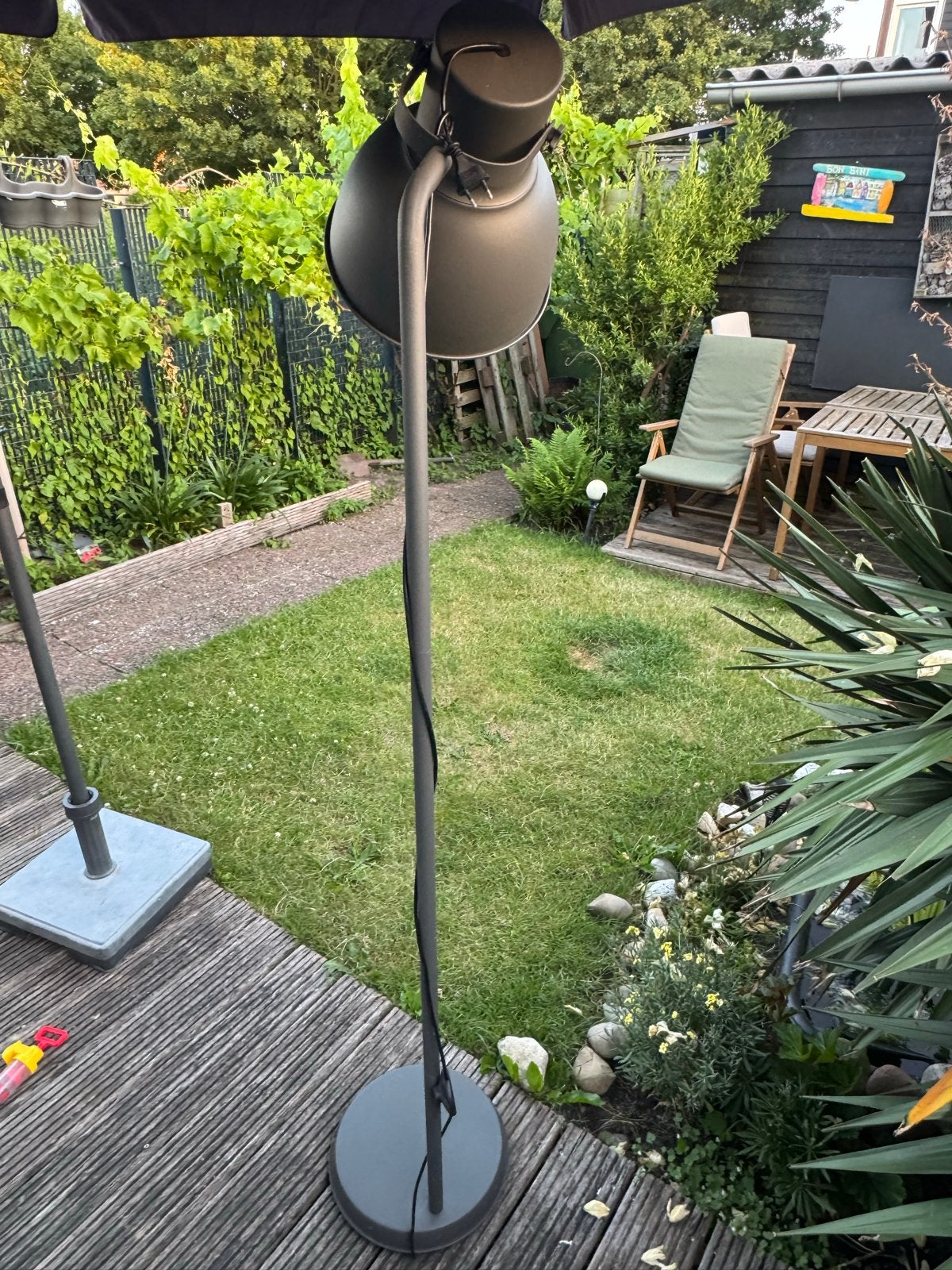 IKEA Hektar Staande Lamp Grijs - Industriële Stijl, Ophalen, Gebruikt, Metaal, 150 tot 200 cm