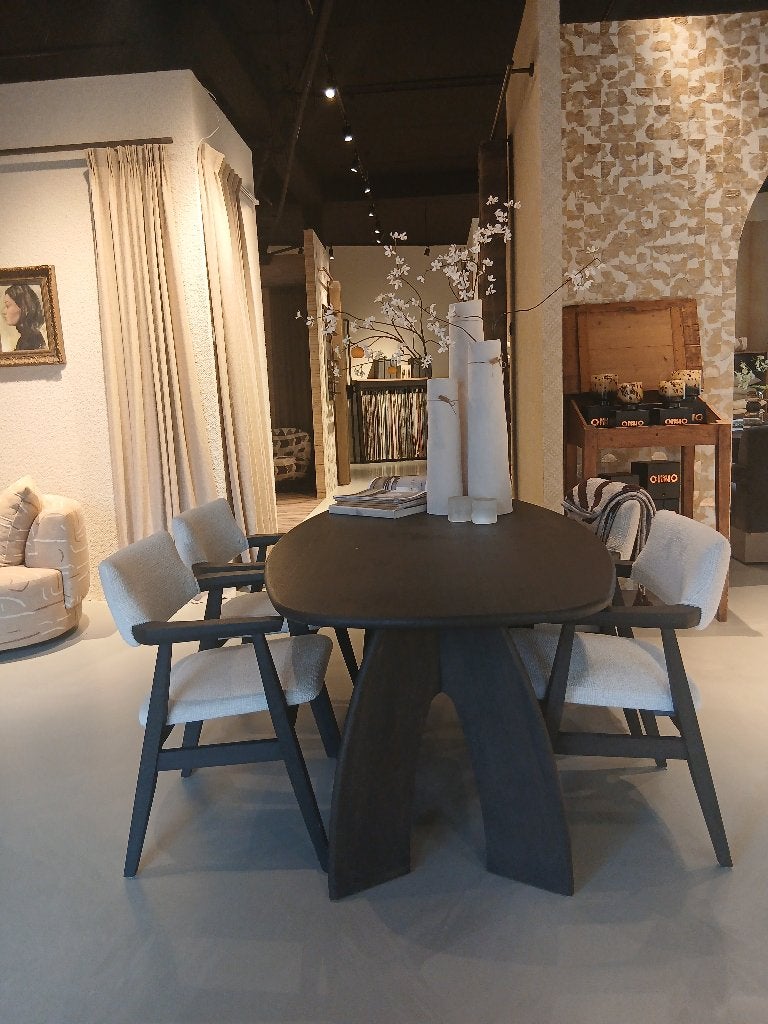 Eettafel met stoelen van Hofstede Raanhuis- Met 60% korting, Ophalen, Modern, Elegant, Nieuw, 50 tot 100 cm