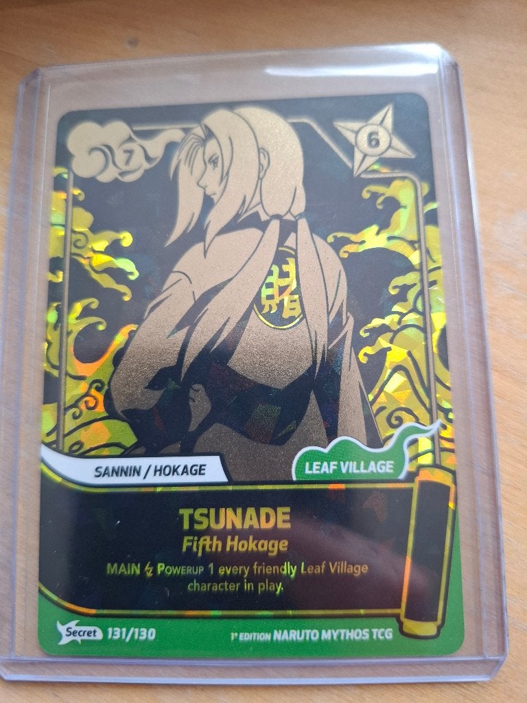 Naruto Mythos tcg 1st Edition Tsunade Secret, Ophalen of Verzenden, Nieuw, Speelkaart(en)