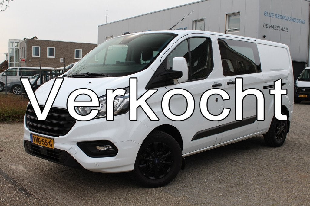 Ford Transit Custom 320 2.0 TDCI 130PK Euro6 L2H1 Trend DC D, Auto's, Voorwielaandrijving, 4 cilinders, 2800 kg, Wit