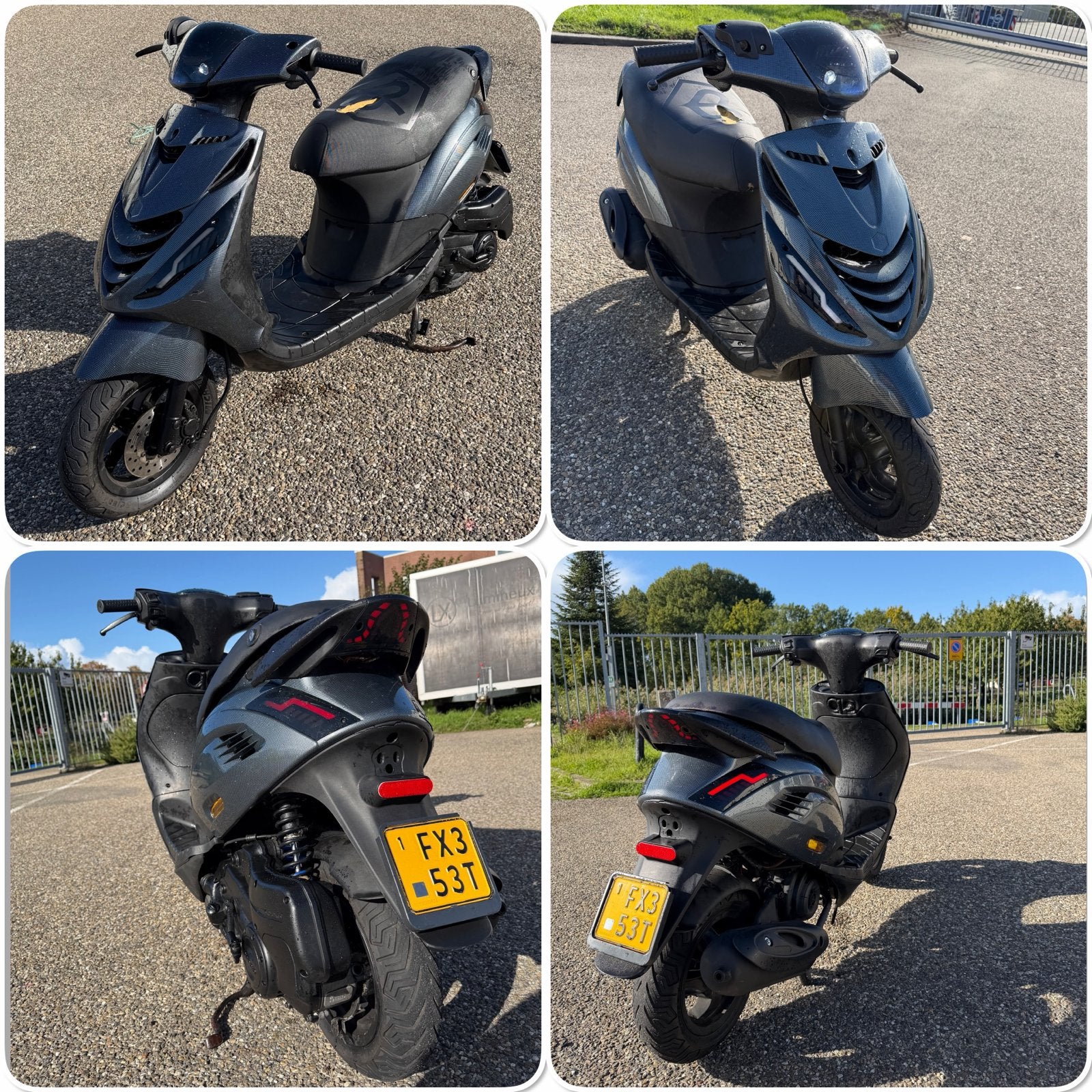 Piaggio Zip 4T 80CC SP Full Option | Carbon | Brom | 7XXX KM, Fietsen en Brommers, Maximaal 45 km/u, Zip, Ophalen of Verzenden
