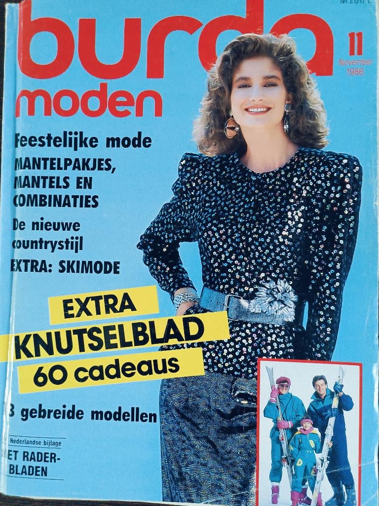 Burda november 1986, Hobby en Vrije tijd, Kledingpatronen, Ophalen of Verzenden, Zo goed als nieuw, Vrouw, Burda