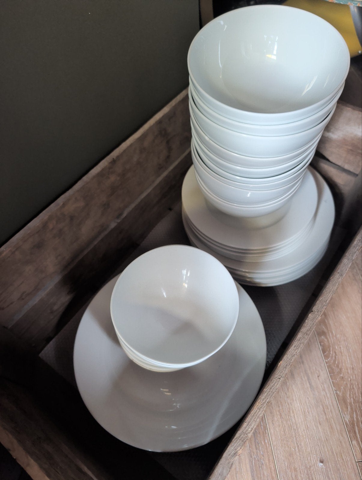 IKEA 365+ Servies Wit - Borden en Kommen Set, Huis en Inrichting, Keuken | Servies, Ophalen, Gebruikt, IKEA, Porselein
