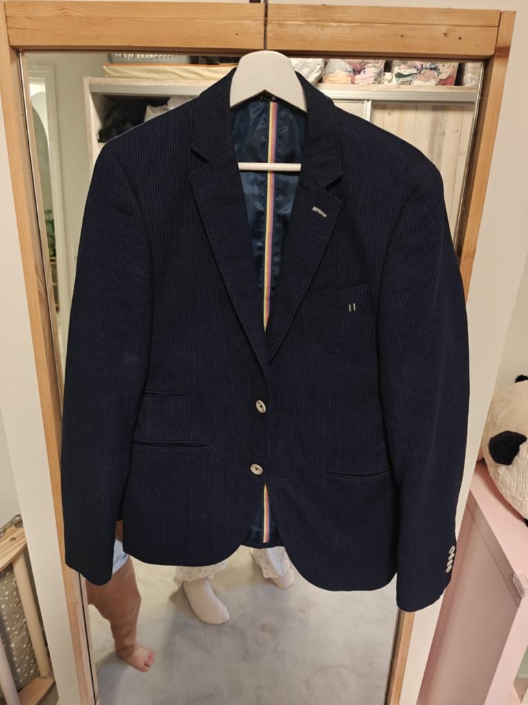 Blue Industry Colbert Maat 48 Navy Blauw met Lucky Coin, Kleding | Heren, Kostuums en Colberts, Blue Industry, Ophalen of Verzenden