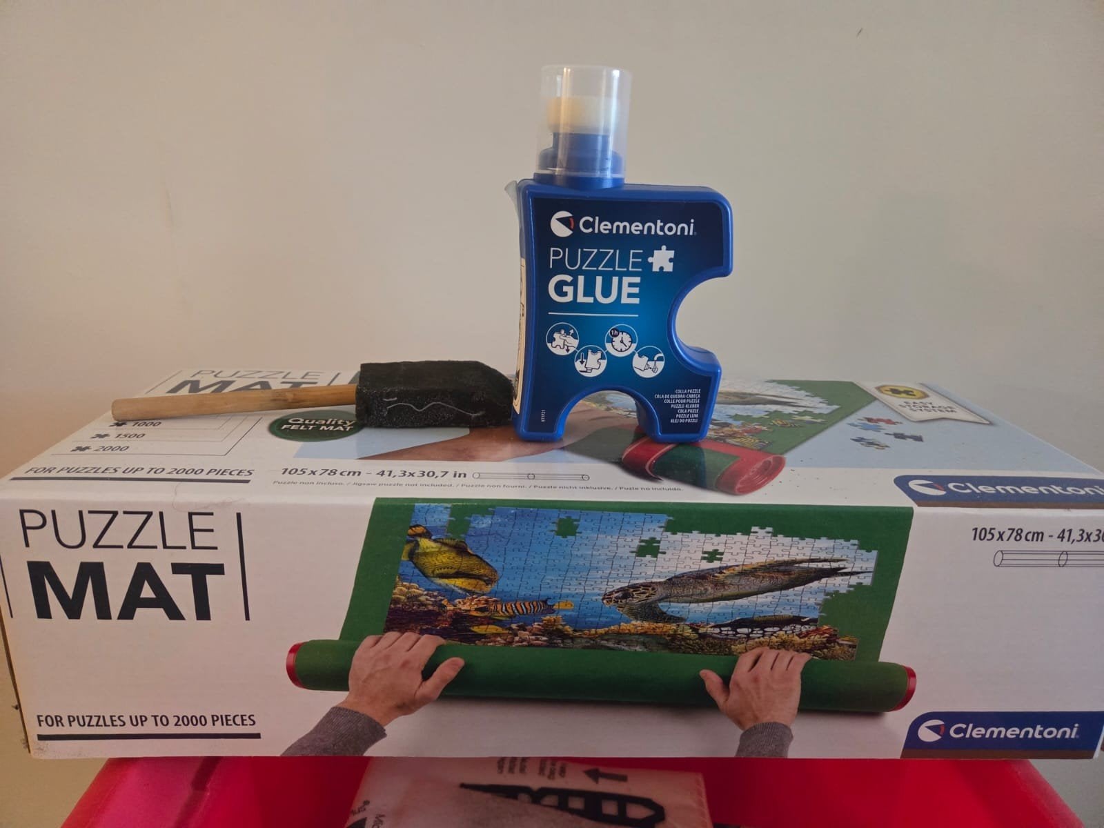 Clementoni Puzzle Mat & Lijm - Tot 2000 Stukjes, Ophalen, Zo goed als nieuw, Legpuzzel