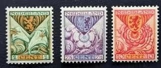 nederland nvph 166 - 168 (pf), Verzenden, T/m 1940, Postfris