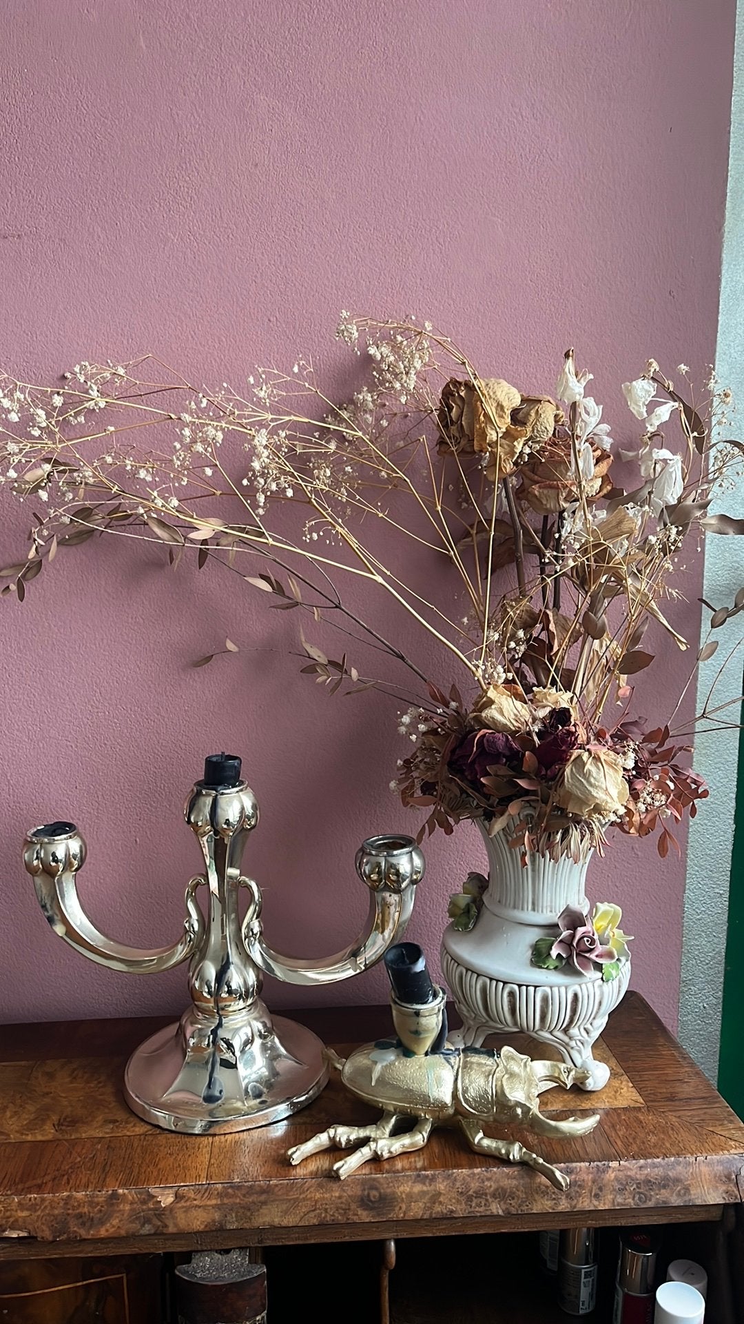 Decoratieve items (vaas, kaarsenhouder), Ophalen