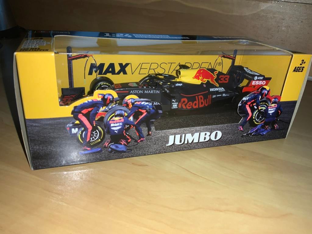 Max Verstappen RB16 schaal 1:24 (incl. helm sleutelhanger), Verzamelen, Ophalen of Verzenden, Nieuw, Formule 1