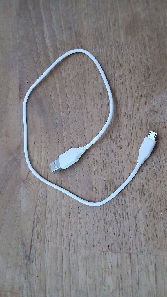 Kabel usb naar usb-micro wit lang, Ophalen of Verzenden, Nieuw, Samsung