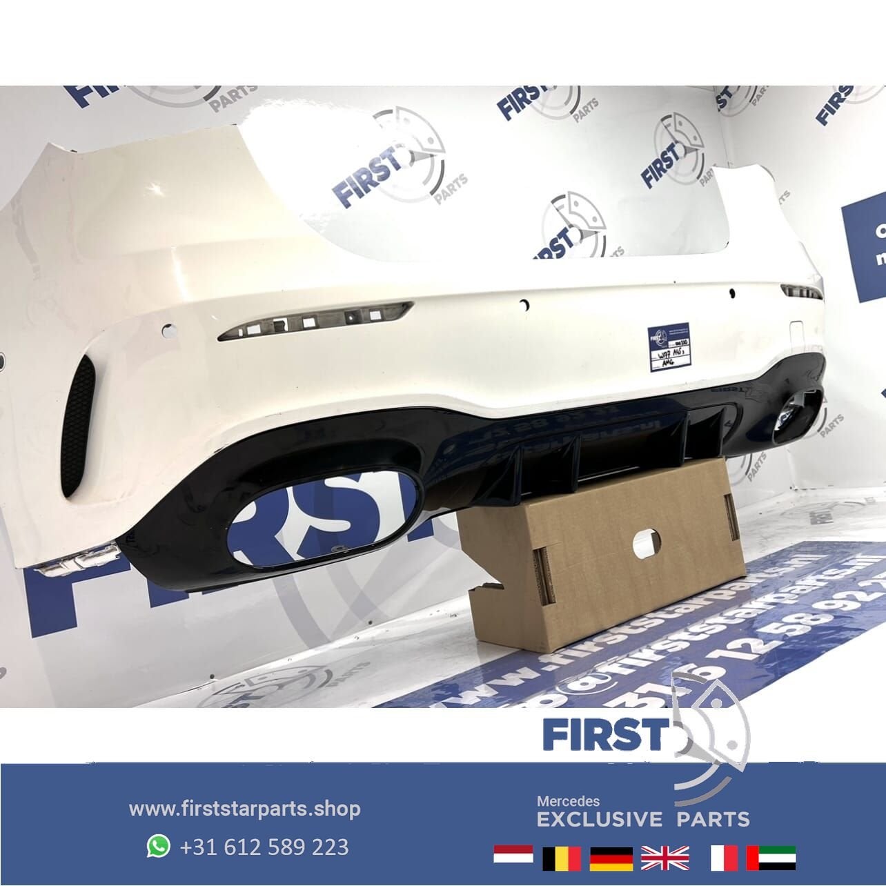 W177 A KLASSE 2022 A45 S AMG ACHTERBUMPER WIT Origineel Merc, Auto-onderdelen, Carrosserie en Plaatwerk, Gebruikt, -, Ophalen of Verzenden