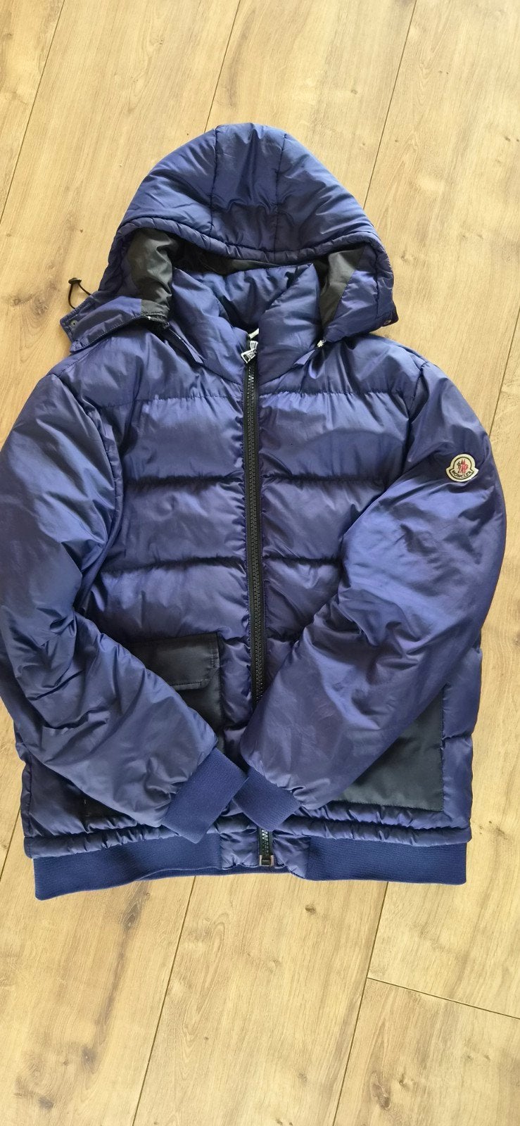 Moncler winterjas heren, Moncler, Blauw, Overige maten, Ophalen of Verzenden