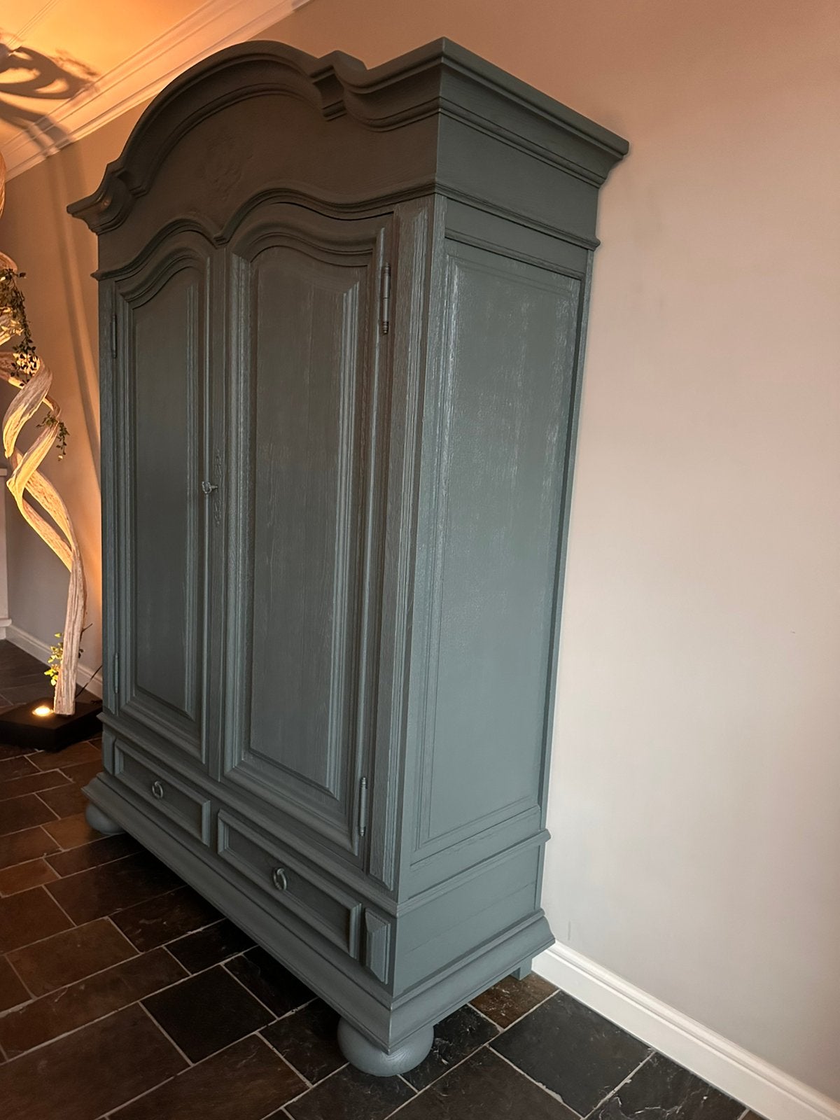 Eiken kast 146x54x205cm, Ophalen