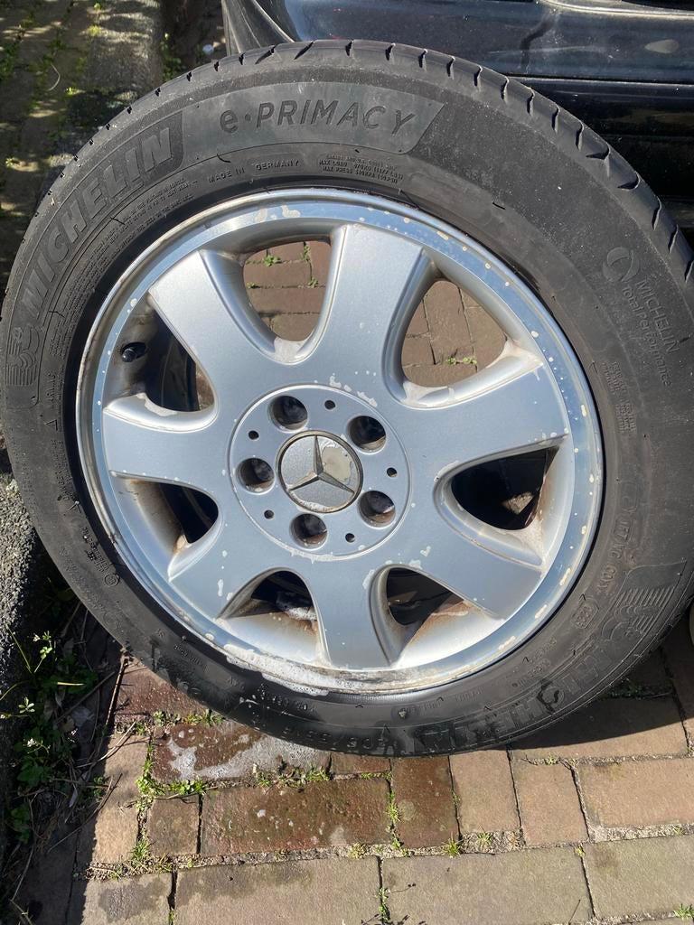 Mercedes C klasse lichtmetalen velgen, Auto-onderdelen, Ophalen, Gebruikt, Banden en Velgen, Personenwagen