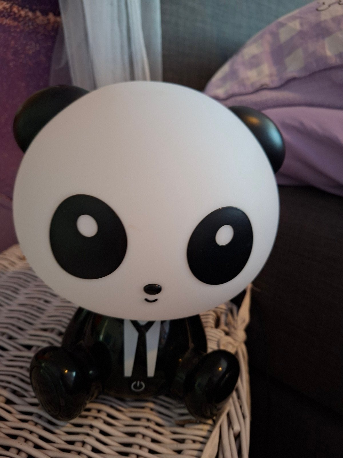Leuke Panda Nachtlamp - Perfect voor Kinderkamer, Ophalen, Kunststof, Kinderlamp, Zo goed als nieuw